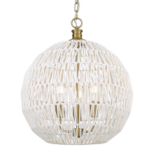 Golden 6933-3P BCB-WR - Golden Lighting Florence 3-light Pendant in Brushed Champagne Brass